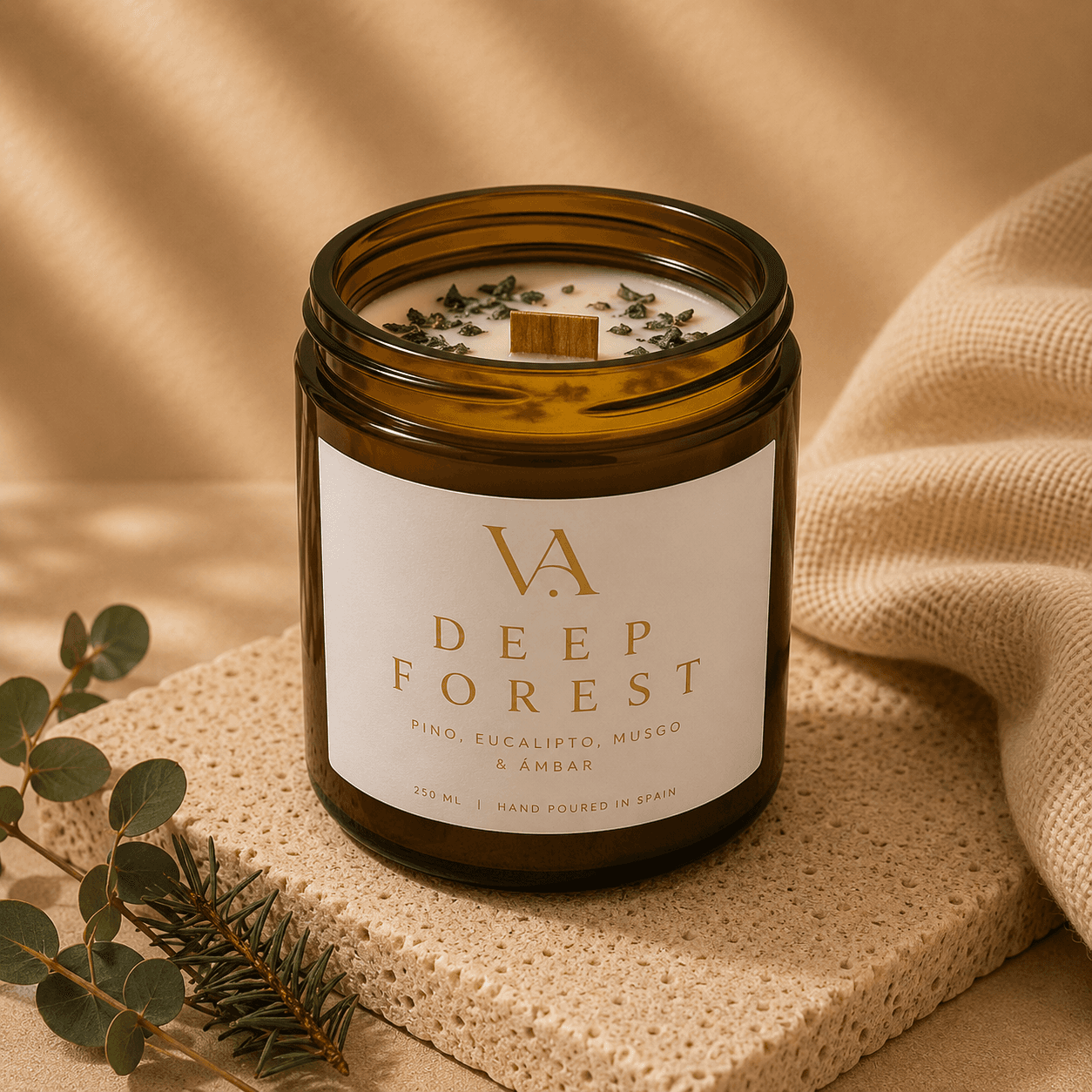 Vela Aromatica Deep Forest — Vela abierta