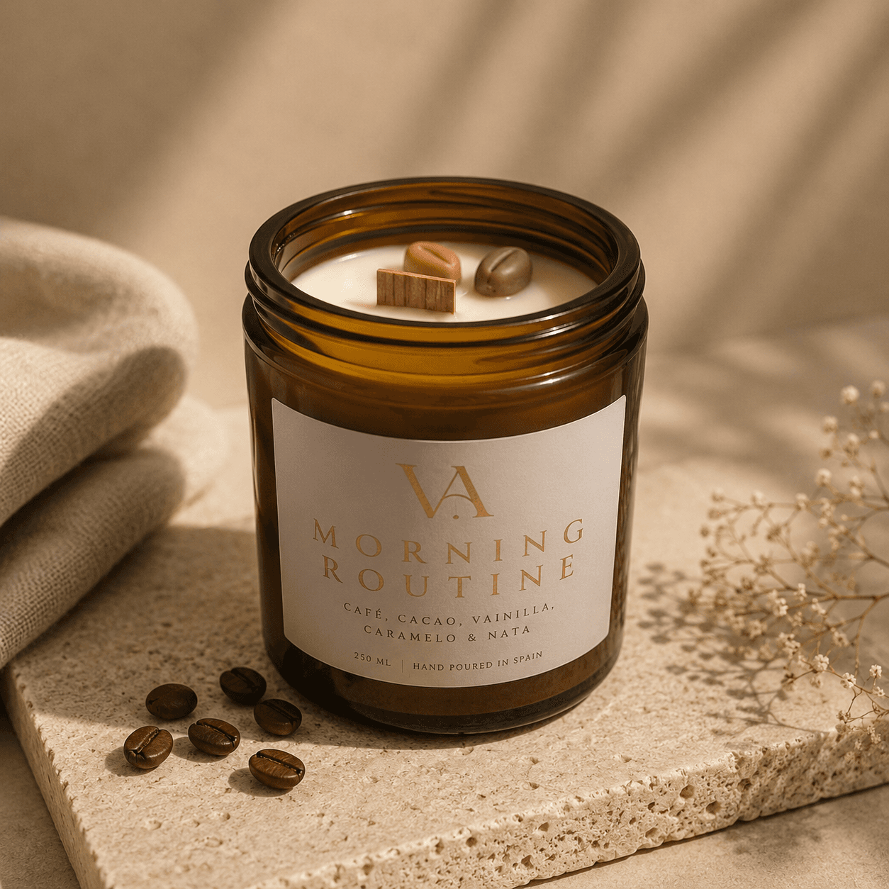 Vela Aromática Morning Routine abierta