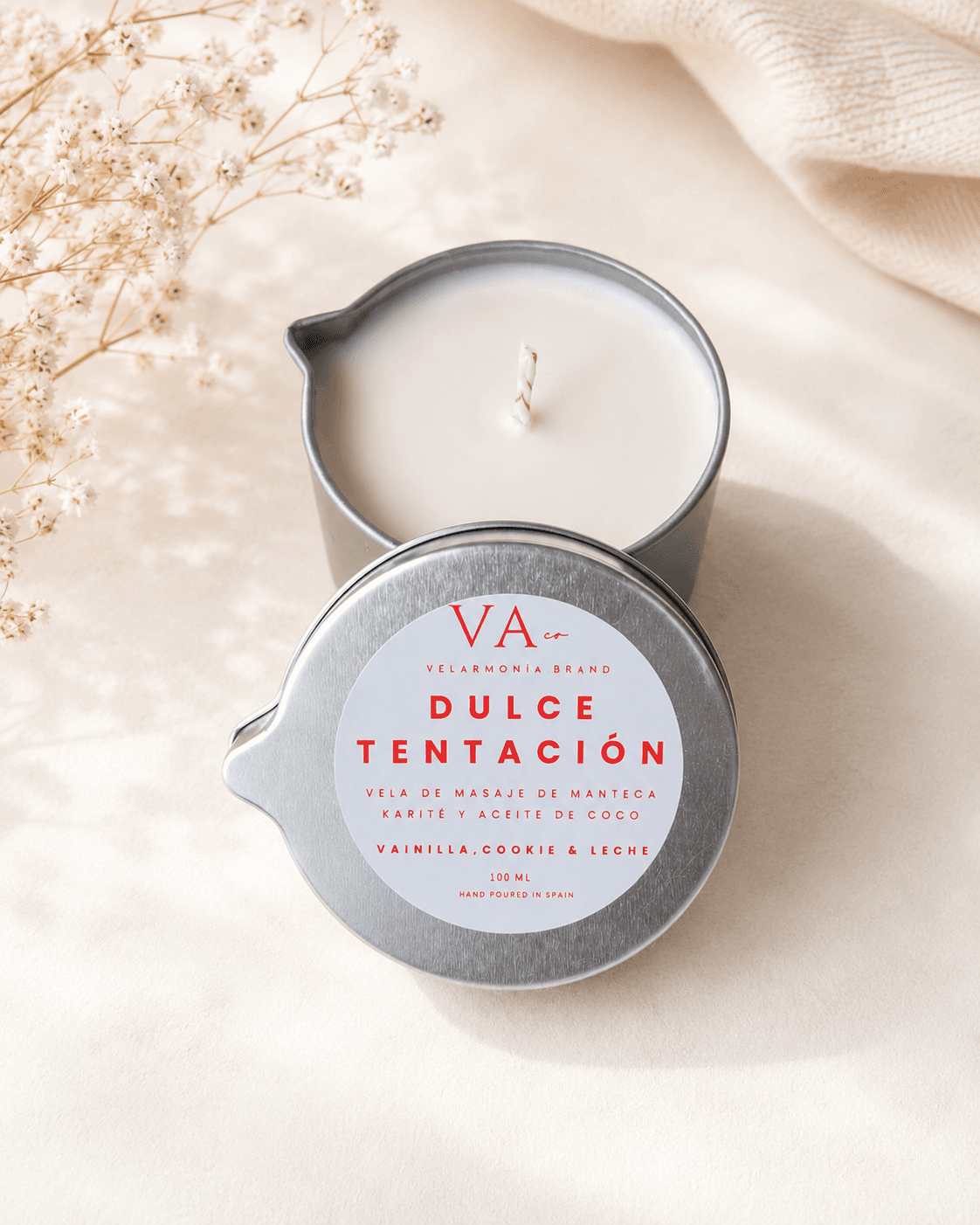 Velas de massaje