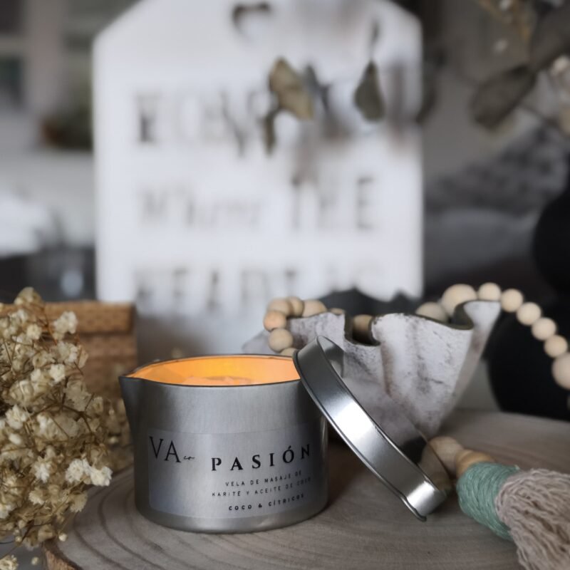 Vela Aromática y de Masaje Pasión
