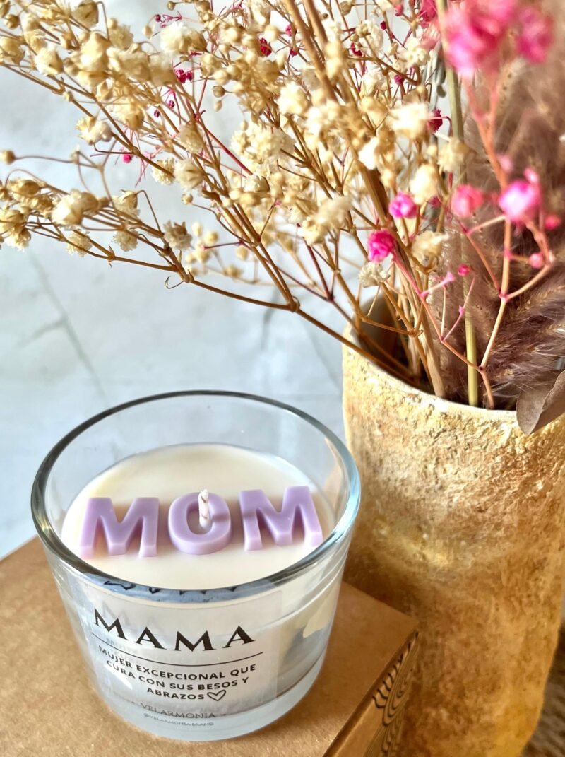 Vela Aromática MOM de Coco y Vainilla | Regalo Día de la Madre