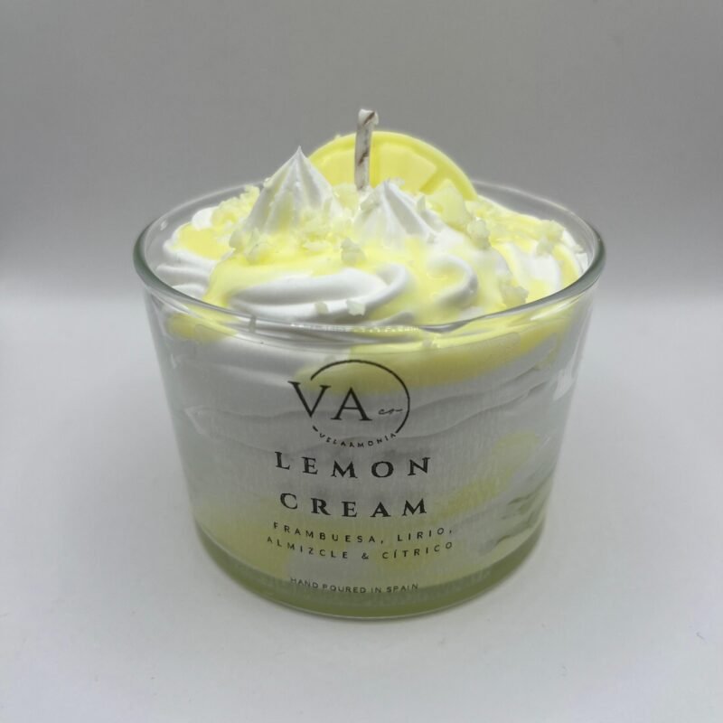 vela aromática lemon cream