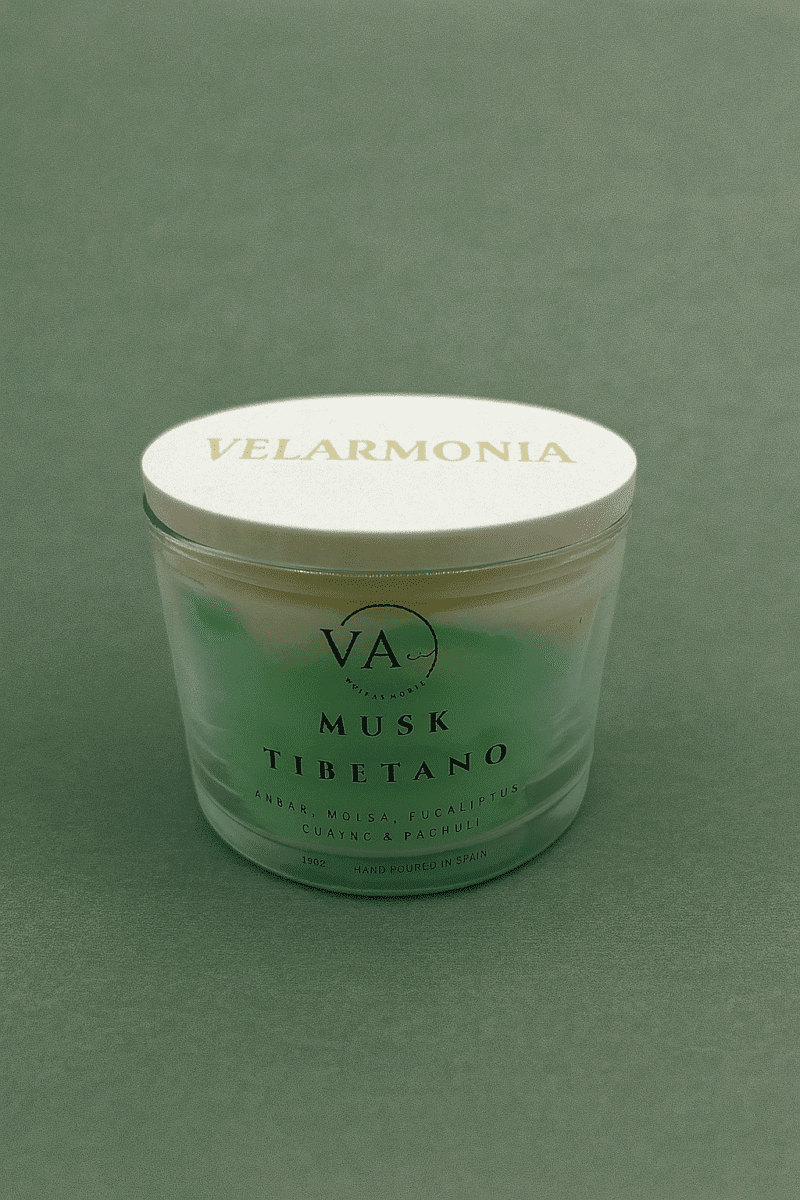 Vela aromática musk tibetano