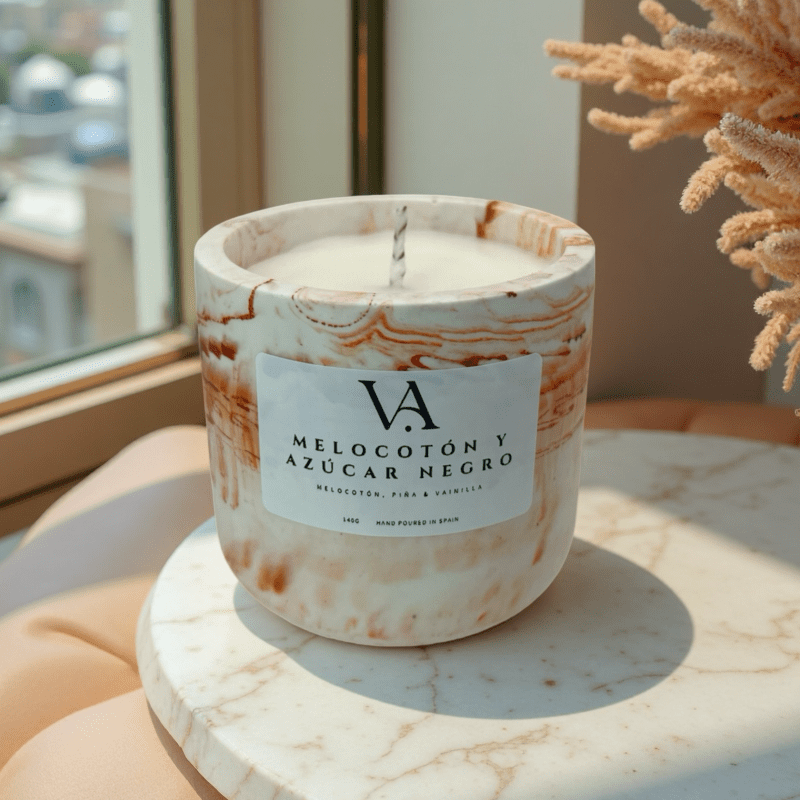 Velar aromática Melocotón & Azúcar Negro